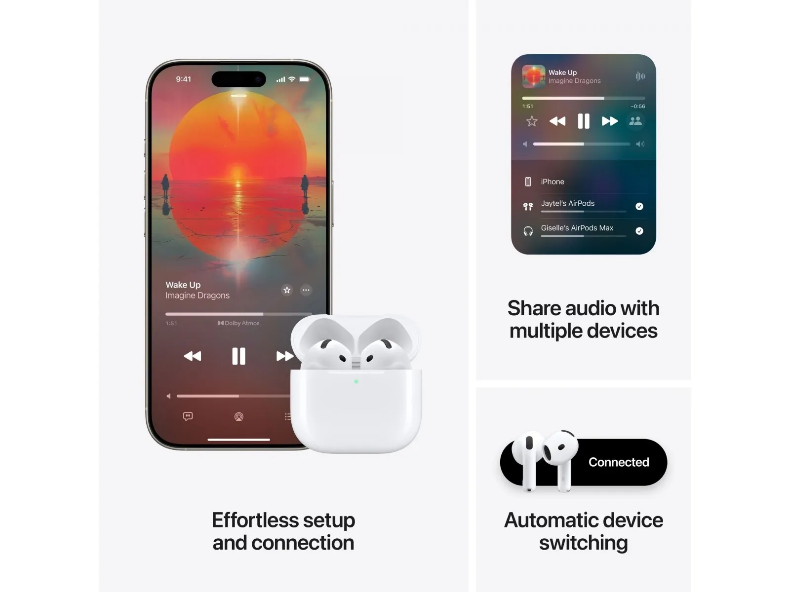 AirPods（Apple純正品） アップル(Apple) MXP63J/A AirPods 4 ワイヤレスイヤホン